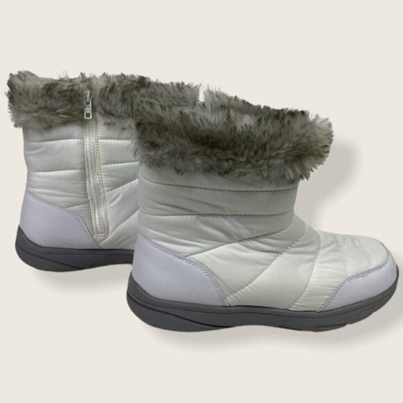 Everlast Cozy Piper Fluffy Lined Warm Fall Winter Short Boots Size 9 White - Picture 4 of 10
